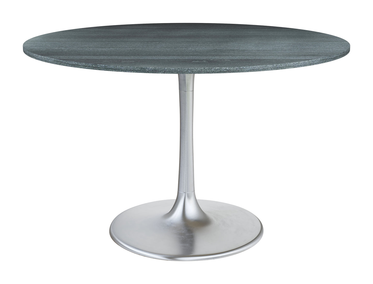 Metropolis Dining Table Gray & Silver