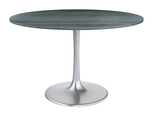 Metropolis Dining Table Gray & Silver