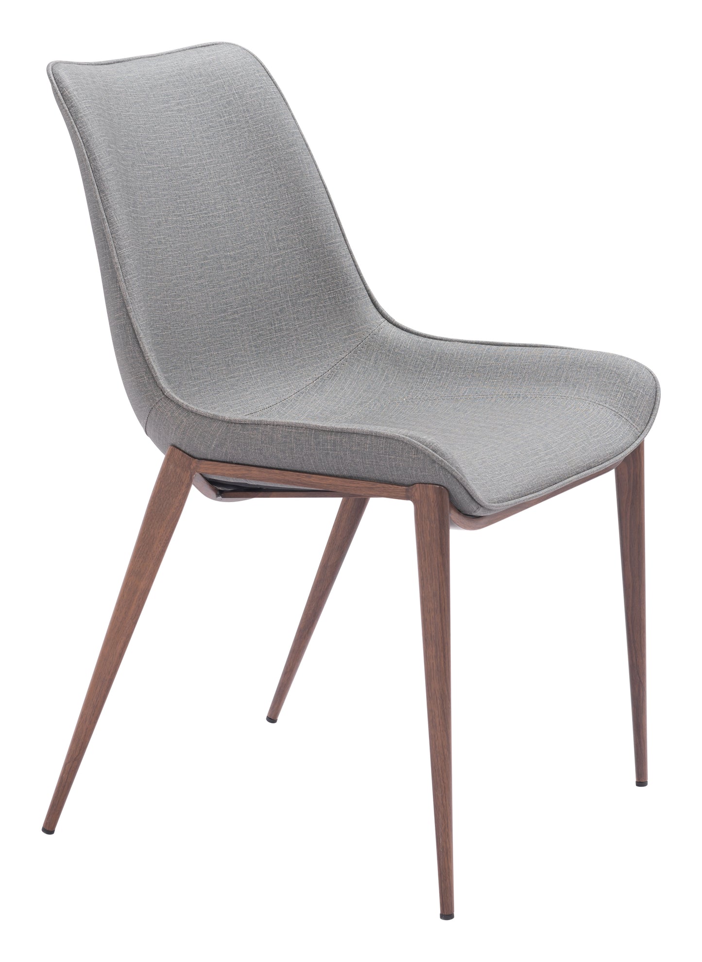 Magnus Dining Chair (Set of 2) Slate Gray & Walnut