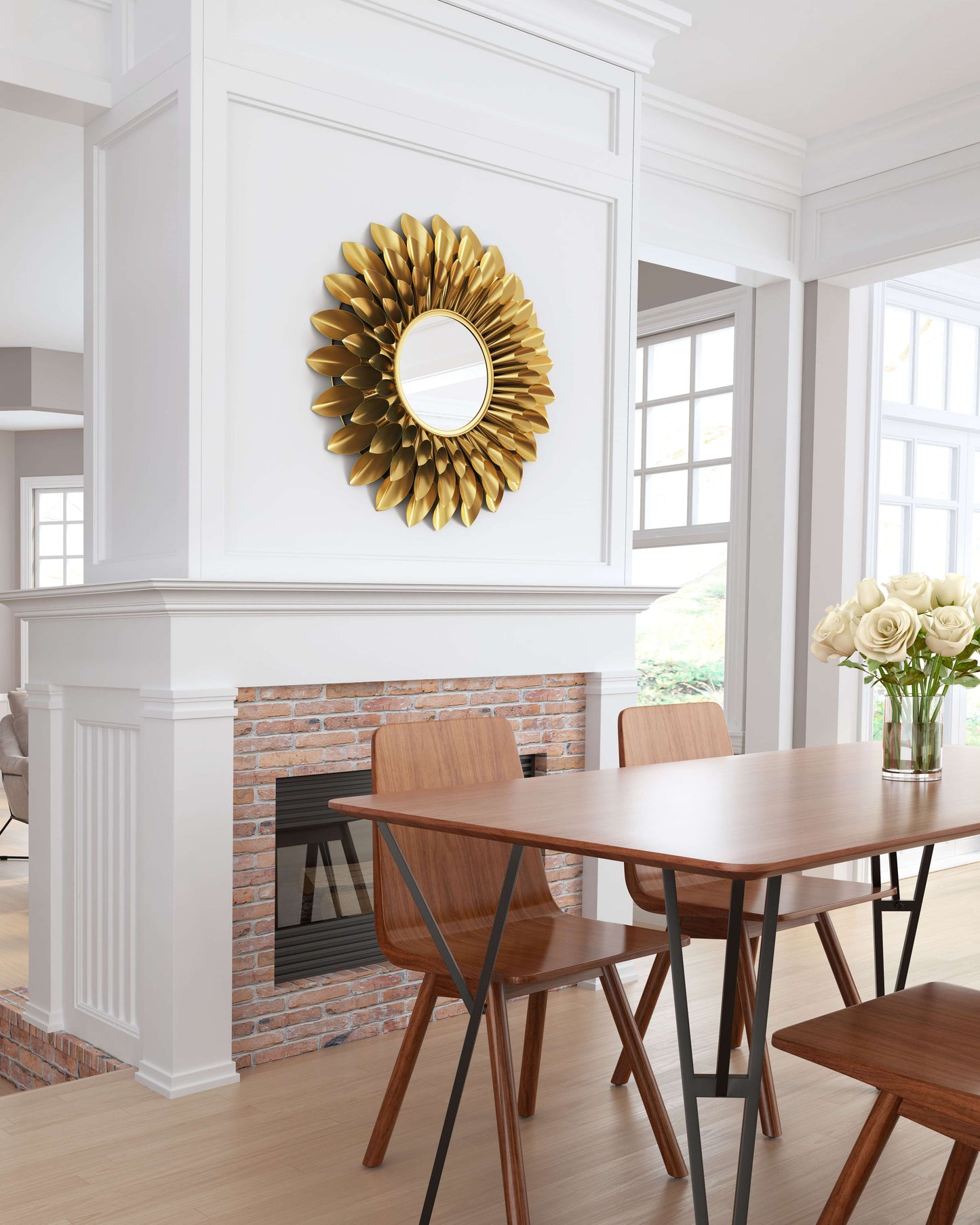 Sunflower Round Mirror