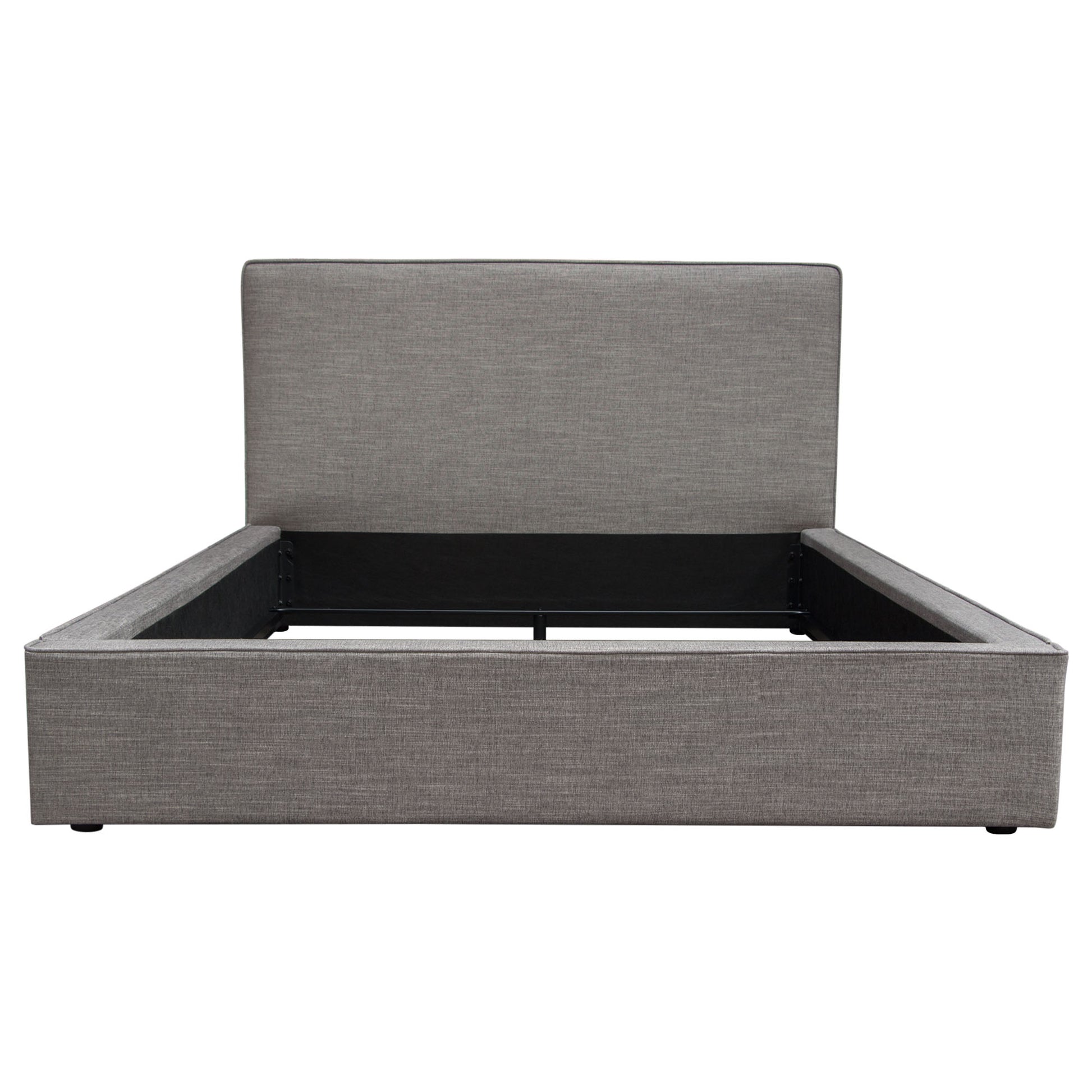 Cloud 43" Low Profile Eastern King Bed in Grey Fabric by Diamond Sofa