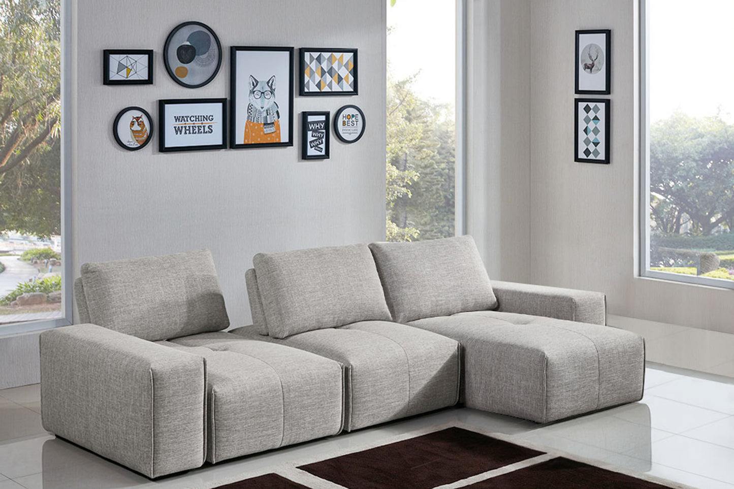Jazz Modular 3-Seater Chaise Sectional