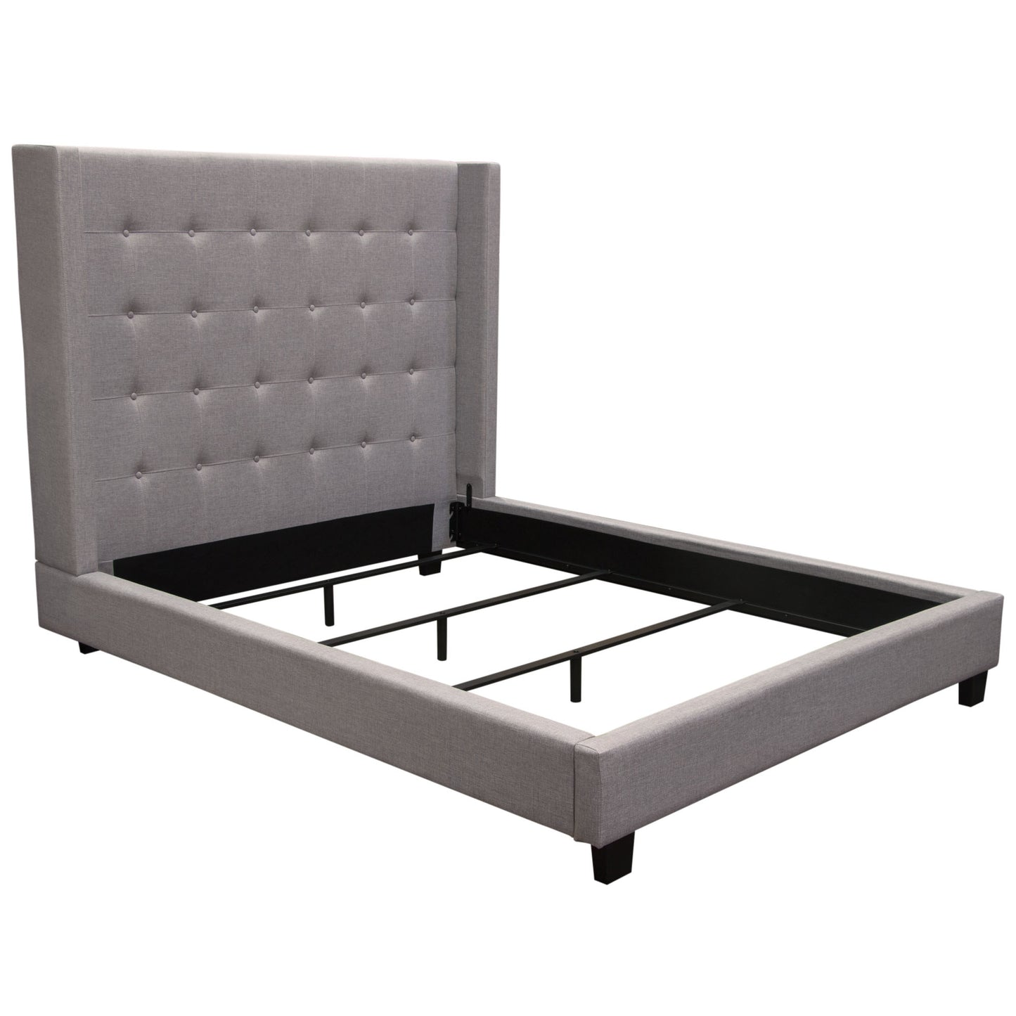Madison Ave Tufted Wing Eastern King Bed
