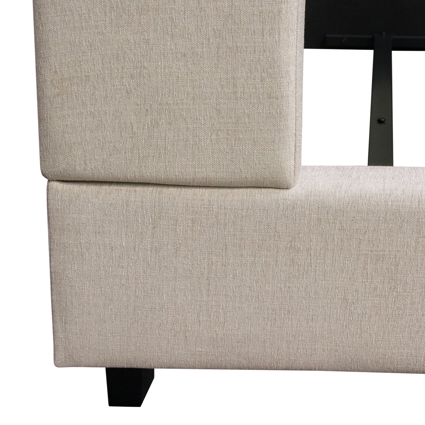 Madison Ave Tufted Wing Eastern King Bed