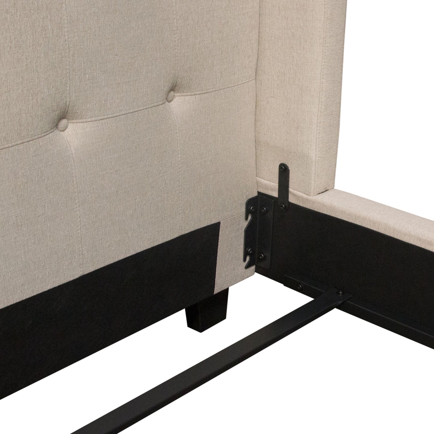 Madison Ave Tufted Wing Eastern King Bed