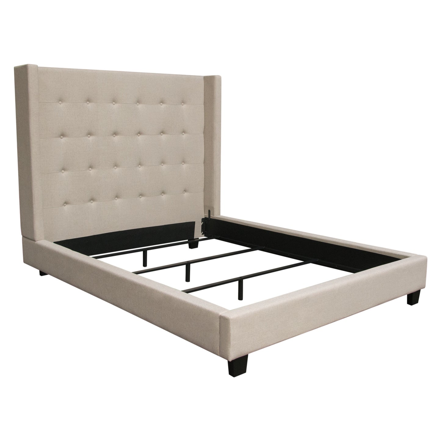 Madison Ave Tufted Wing Queen Bed