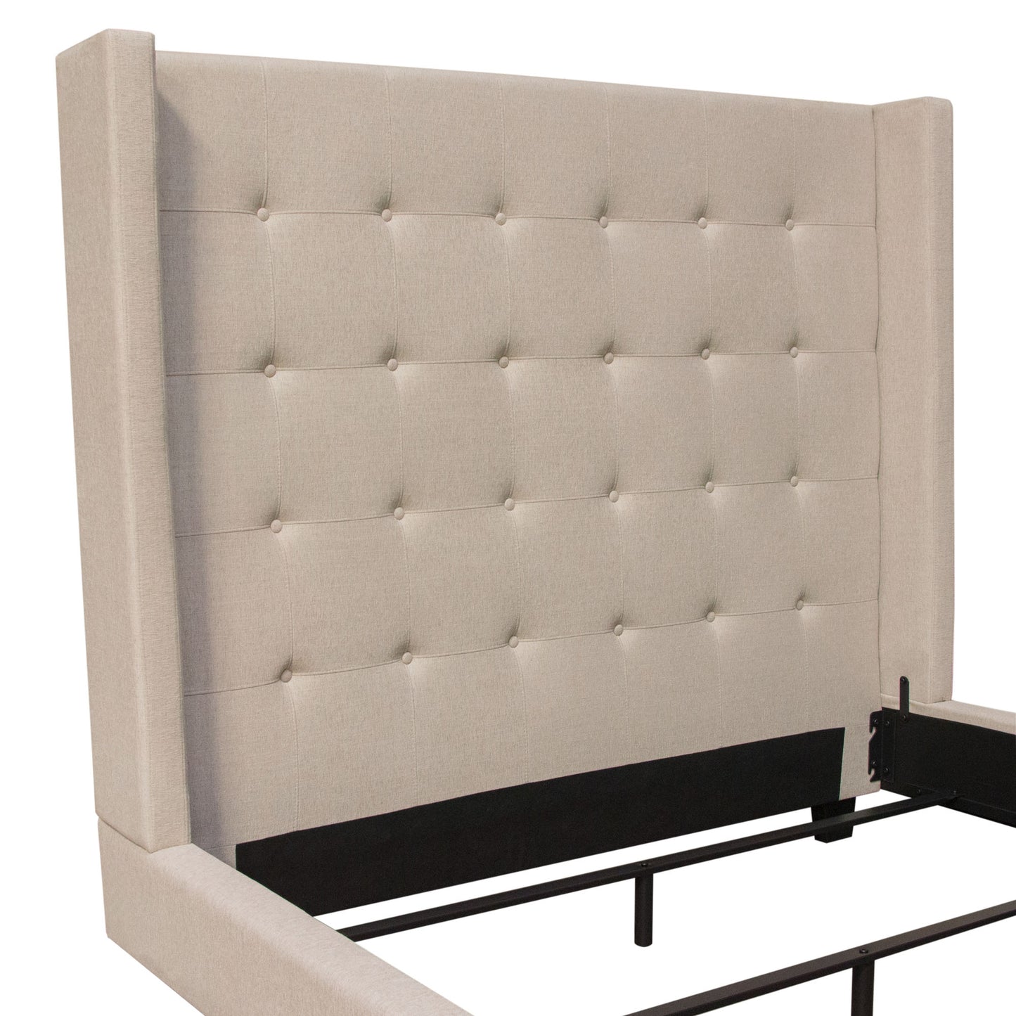 Madison Ave Tufted Wing Queen Bed