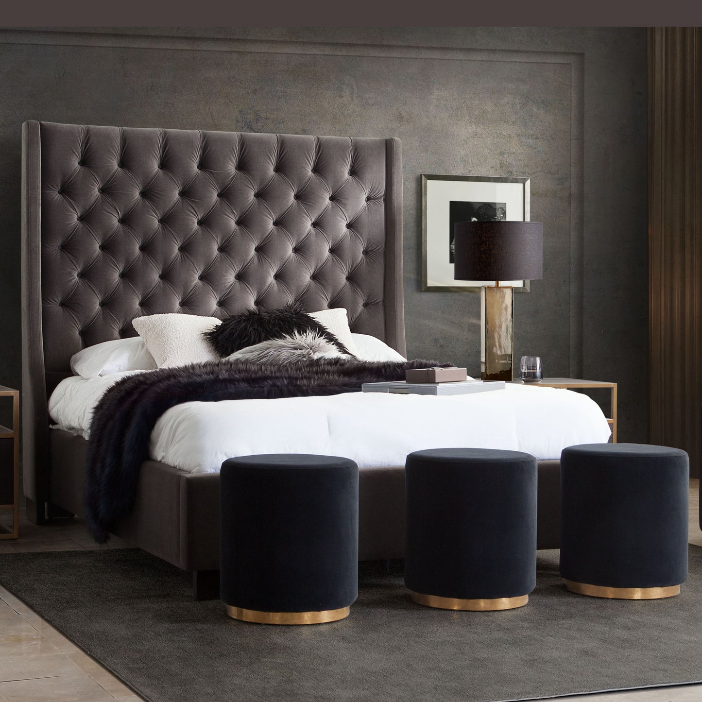 Park Avenue Eastern King Tufted Bed