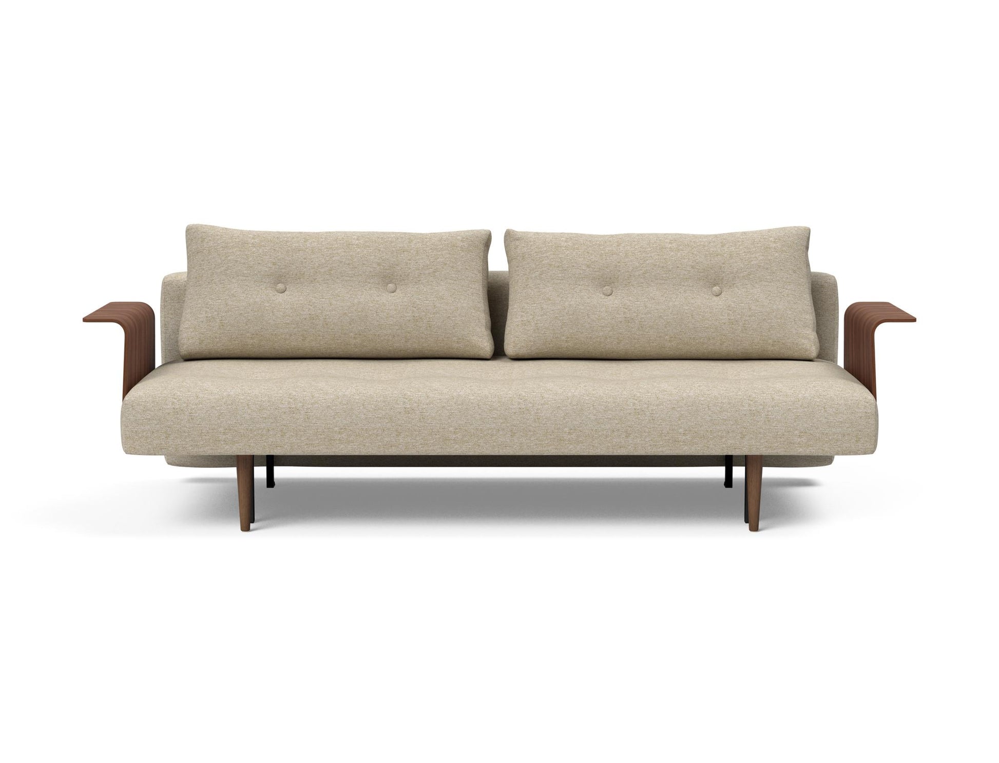 Recast Plus Sofa wtih Walnut Arms