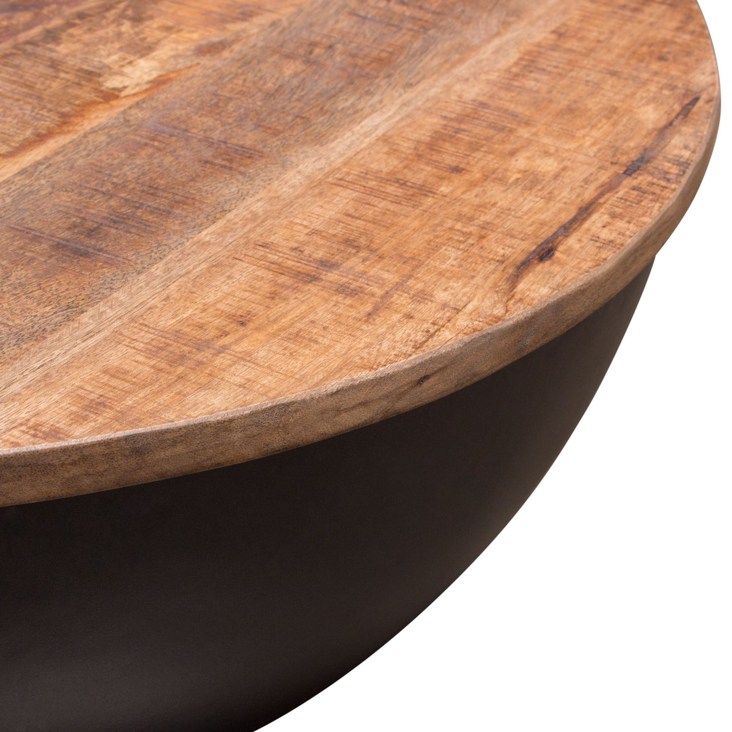 Salem Round Drum Storage Cocktail Table