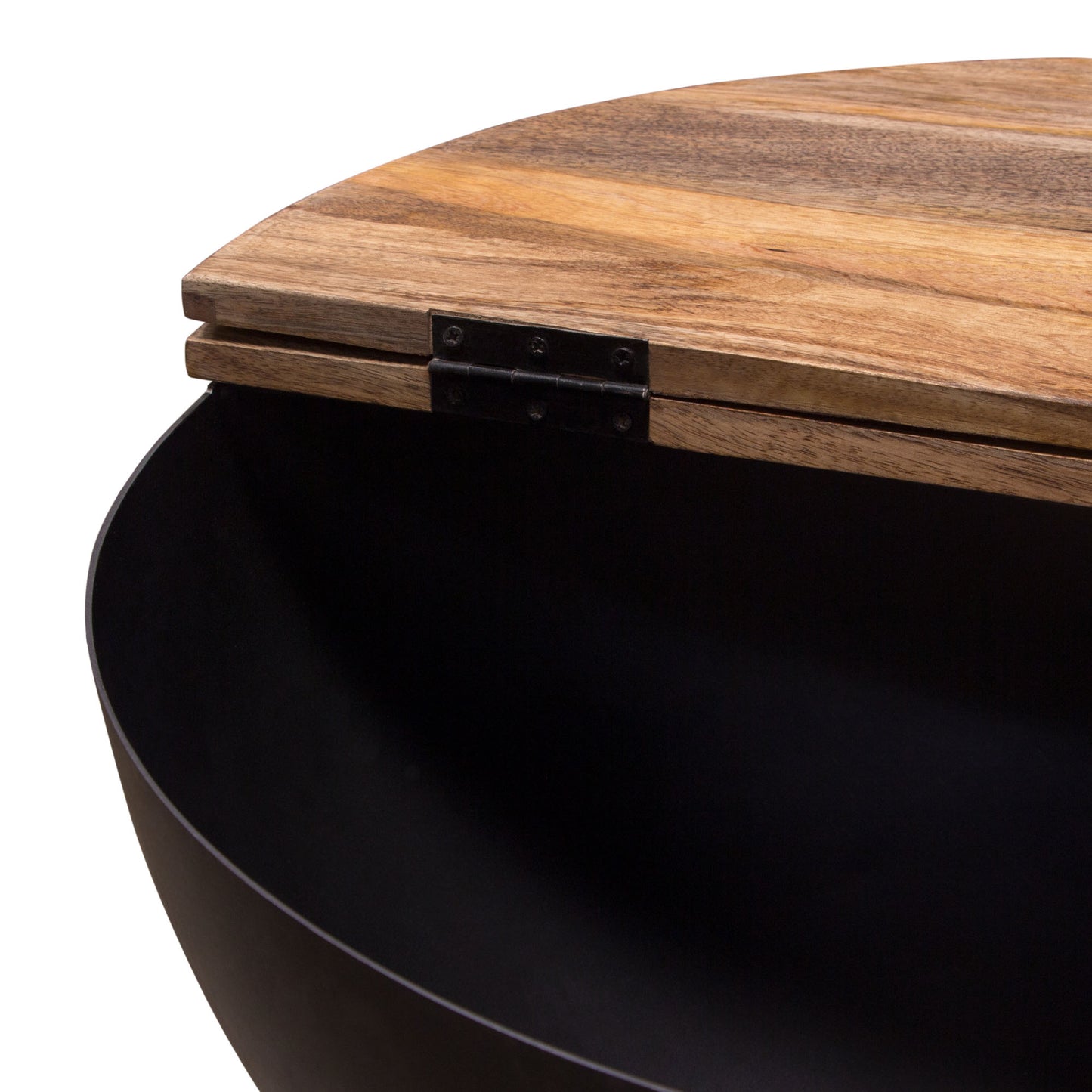Salem Round Drum Storage Cocktail Table