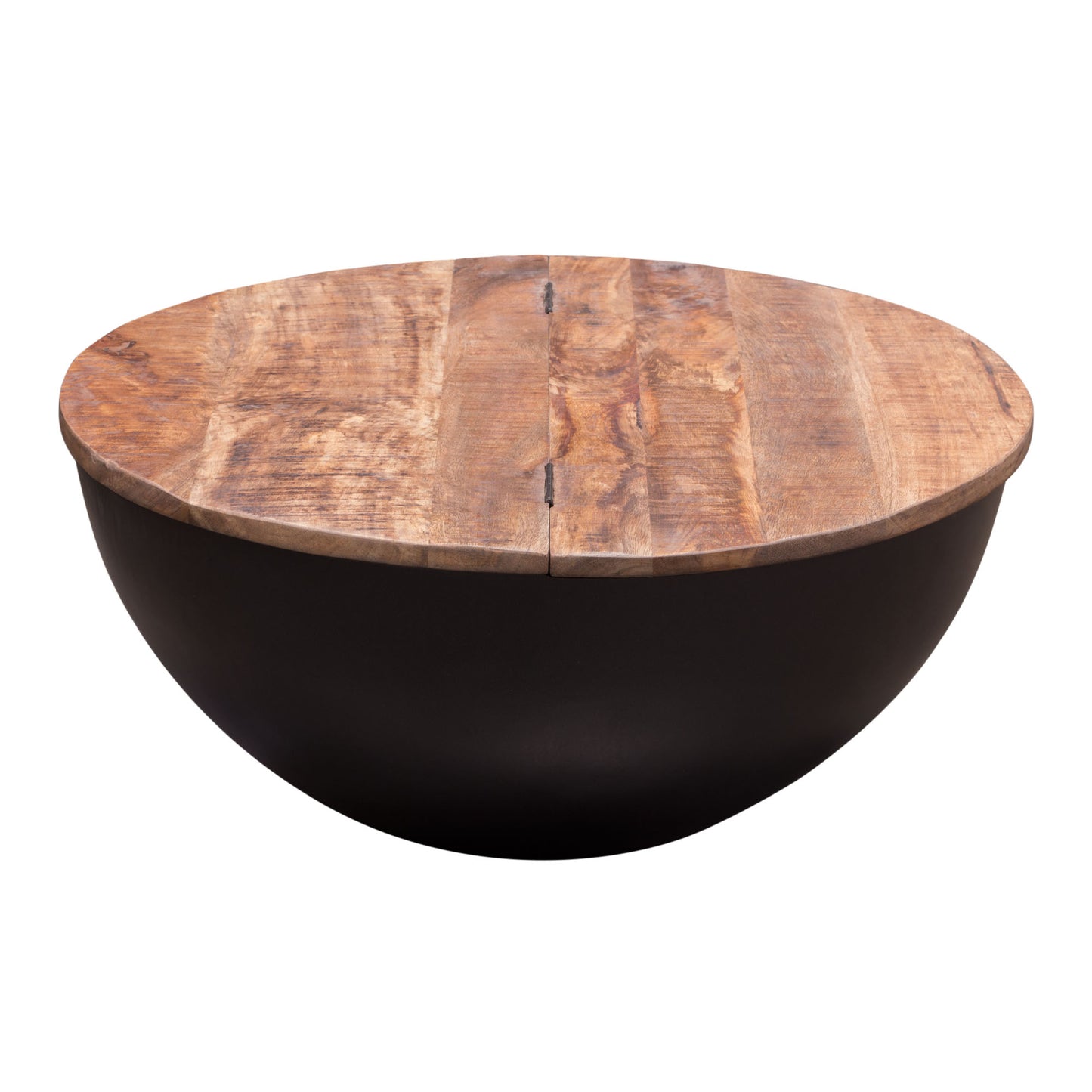 Salem Round Drum Storage Cocktail Table