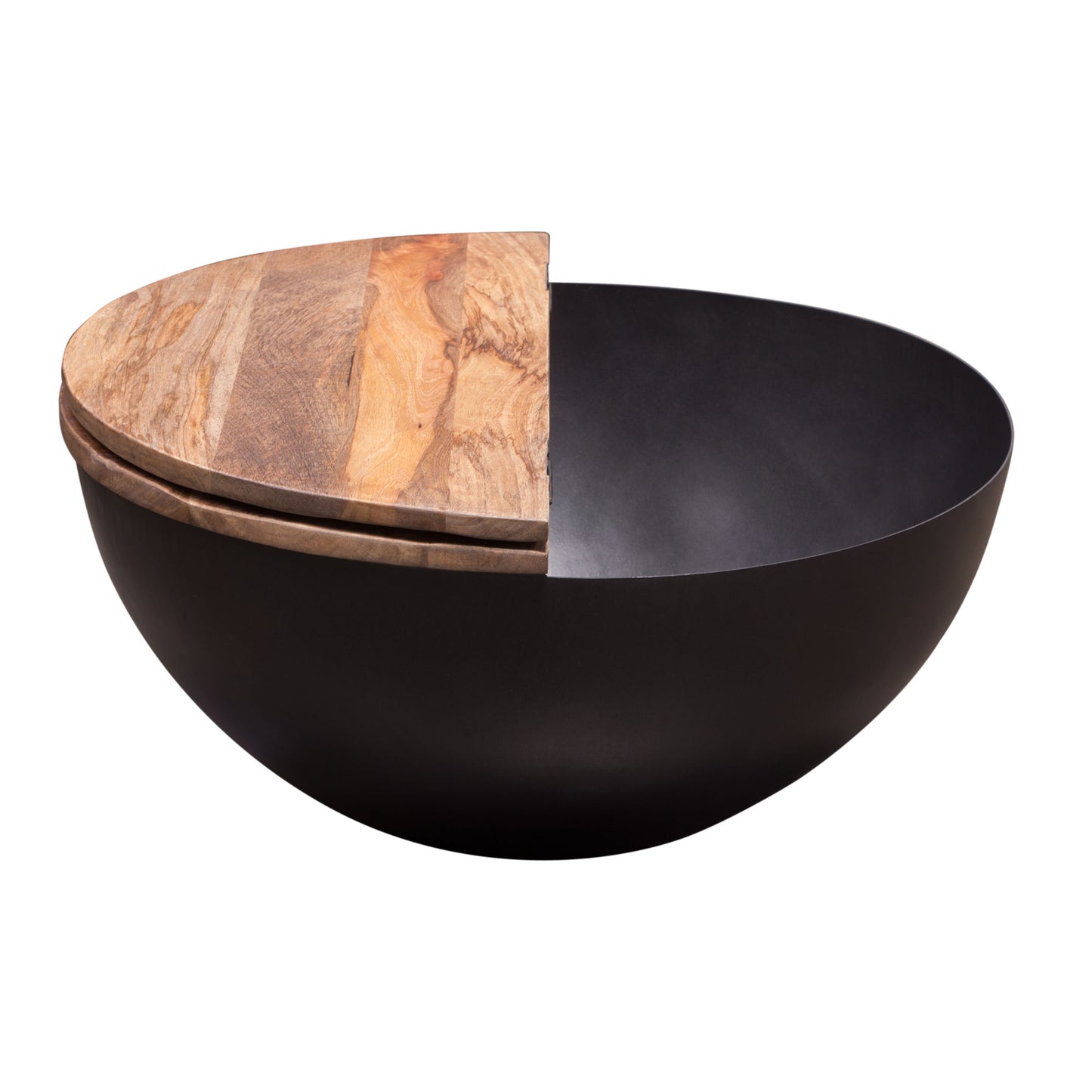 Salem Round Drum Storage Cocktail Table