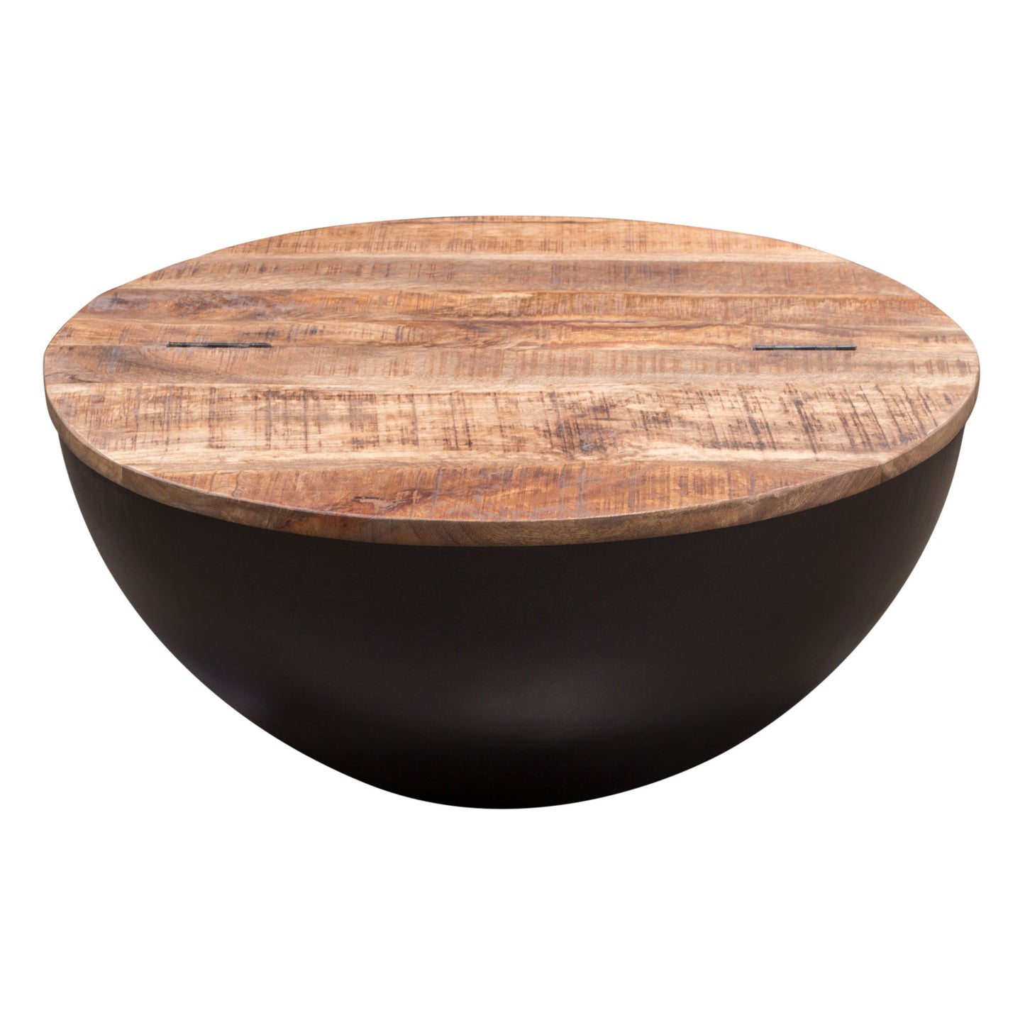 Salem Round Drum Storage Cocktail Table