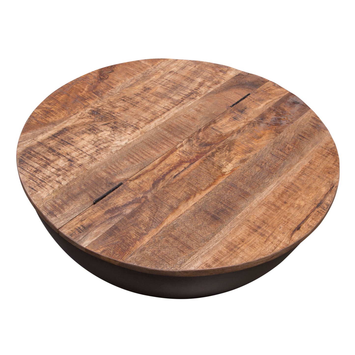 Salem Round Drum Storage Cocktail Table
