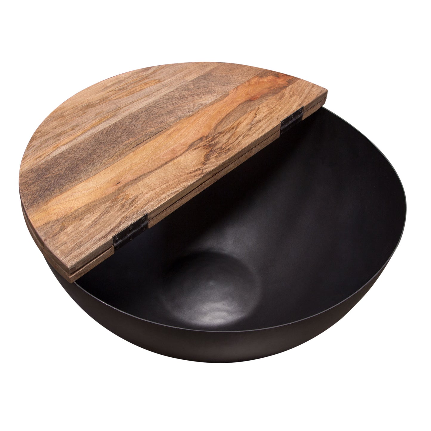 Salem Round Drum Storage Cocktail Table