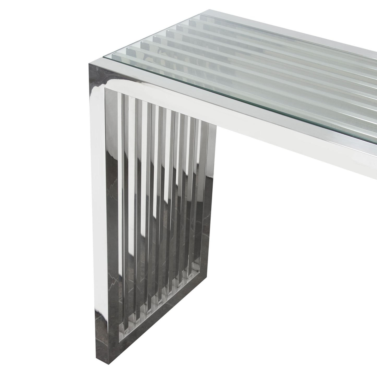 SOHO Rectangular Stainless Steel Console Table
