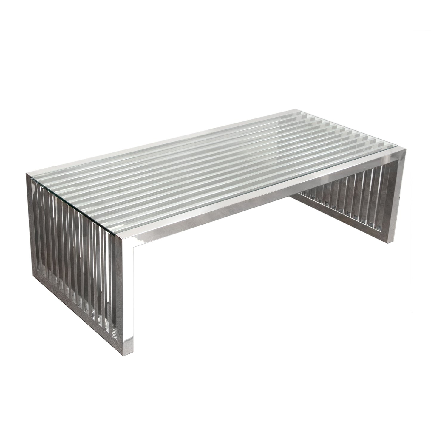 SOHO Rectangular Stainless Steel Cocktail Table