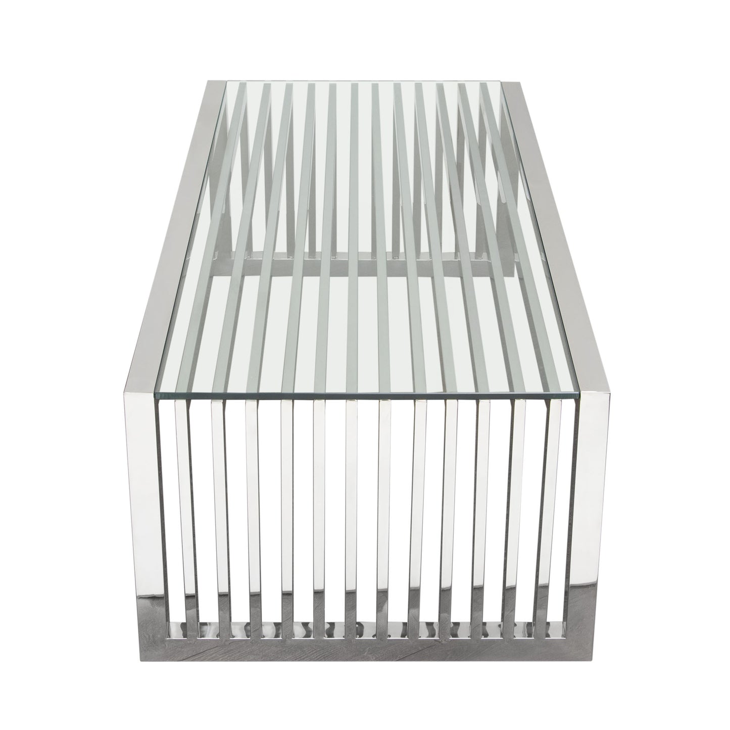 SOHO Rectangular Stainless Steel Cocktail Table