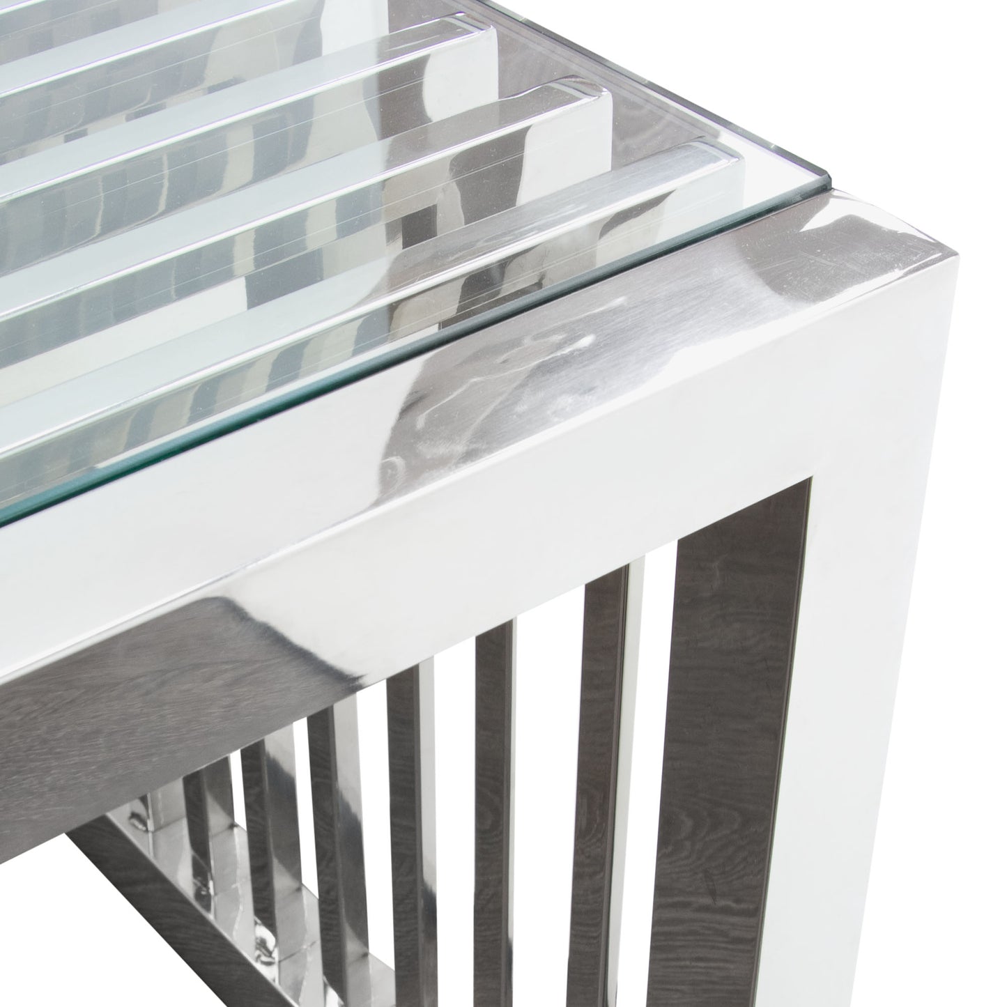 SOHO Rectangular Stainless Steel Cocktail Table