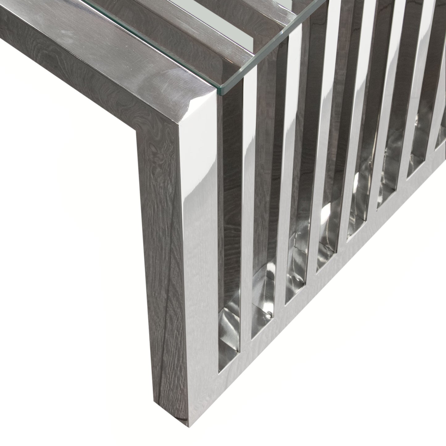 SOHO Rectangular Stainless Steel Cocktail Table
