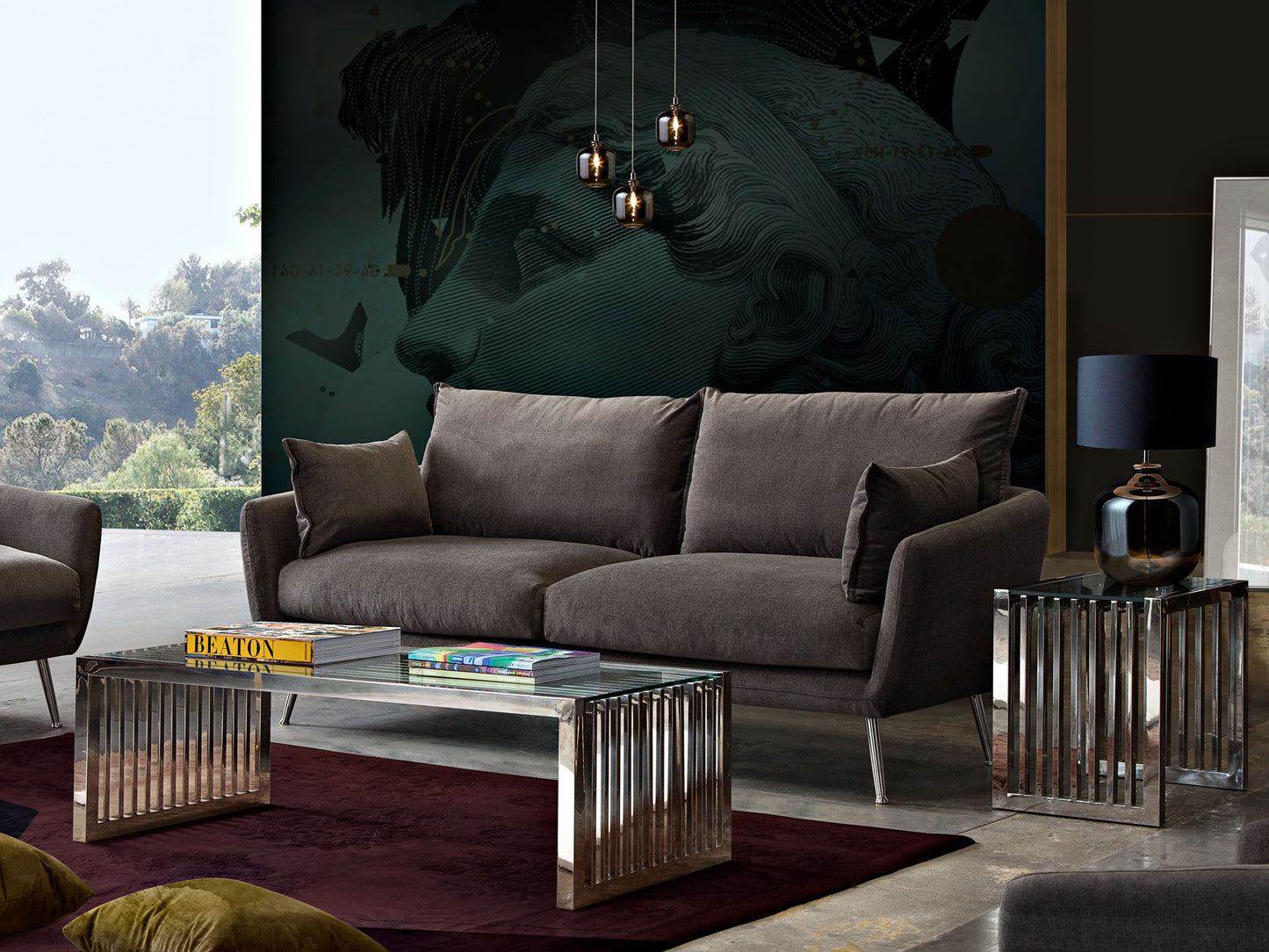 SOHO Rectangular Stainless Steel Cocktail Table