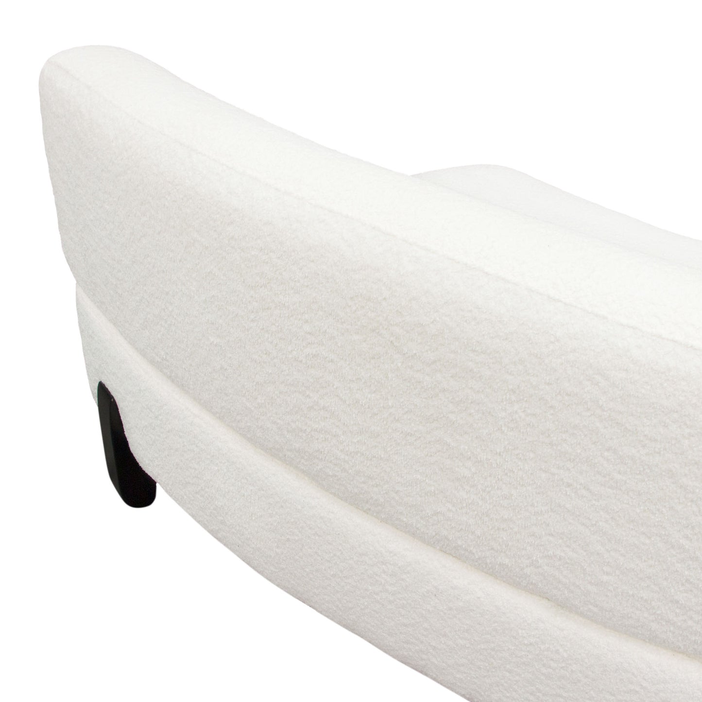 Vesper Modular Curved Armless Sofa 3 Piece Set