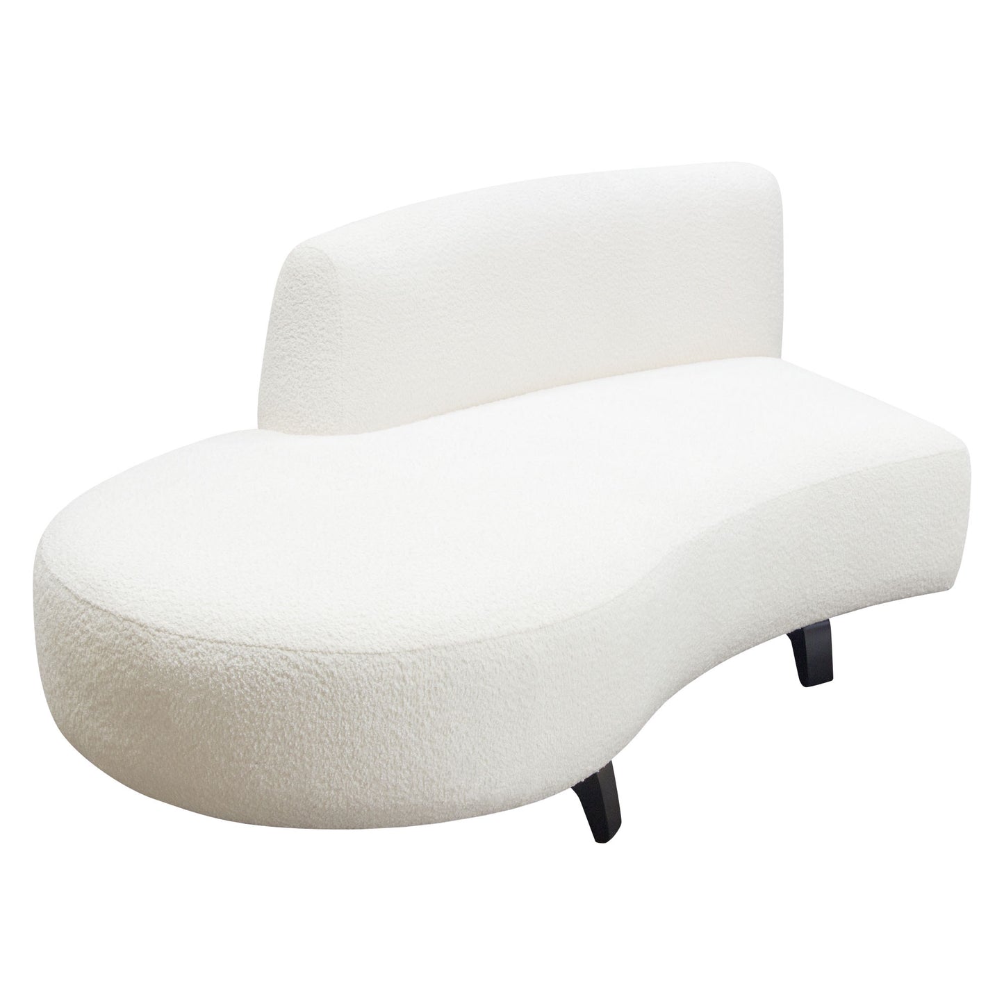 Vesper Curved Armless Chaise - Left