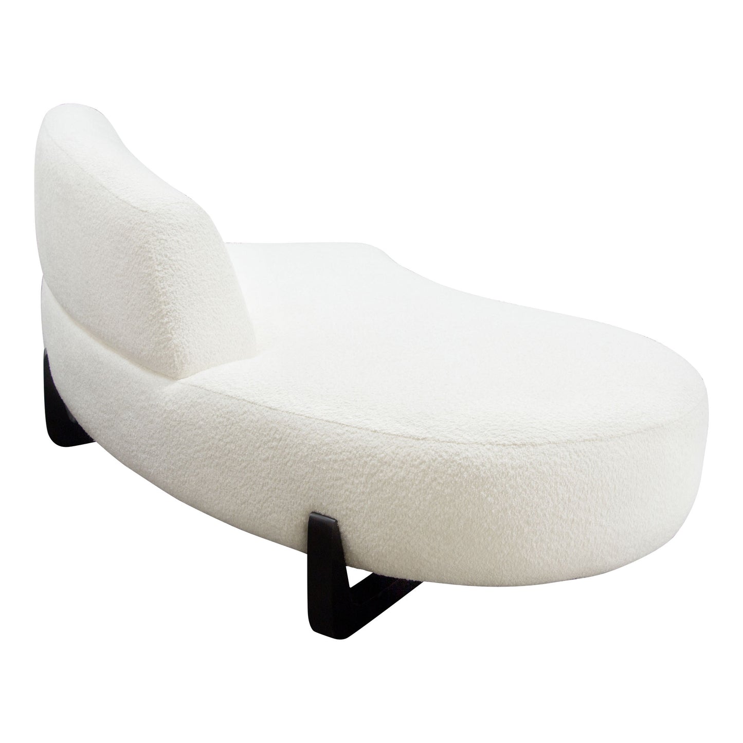 Vesper Curved Armless Chaise - Left