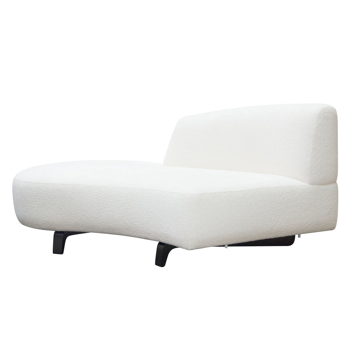Vesper Curved Armless Chaise - Left