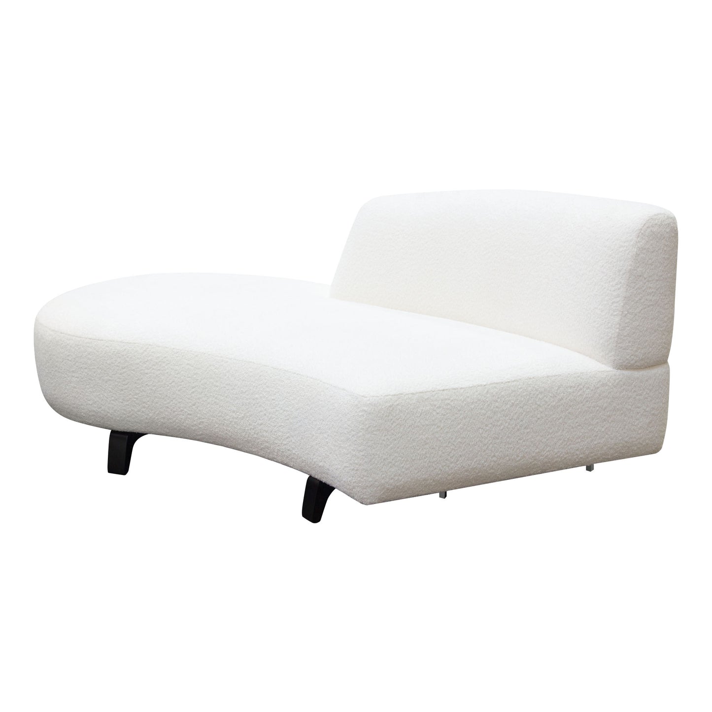 Vesper Curved Armless Chaise - Left