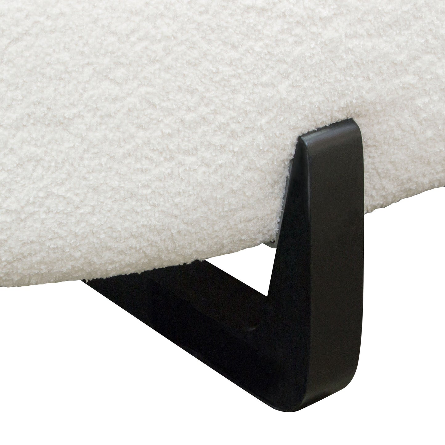 Vesper Curved Armless Chaise - Right