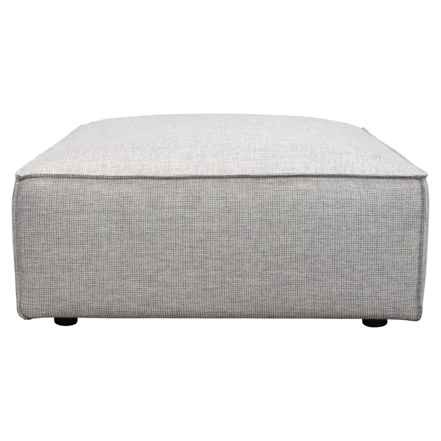 Vice Square Ottoman in Barley Fabric by Diamond Sofa