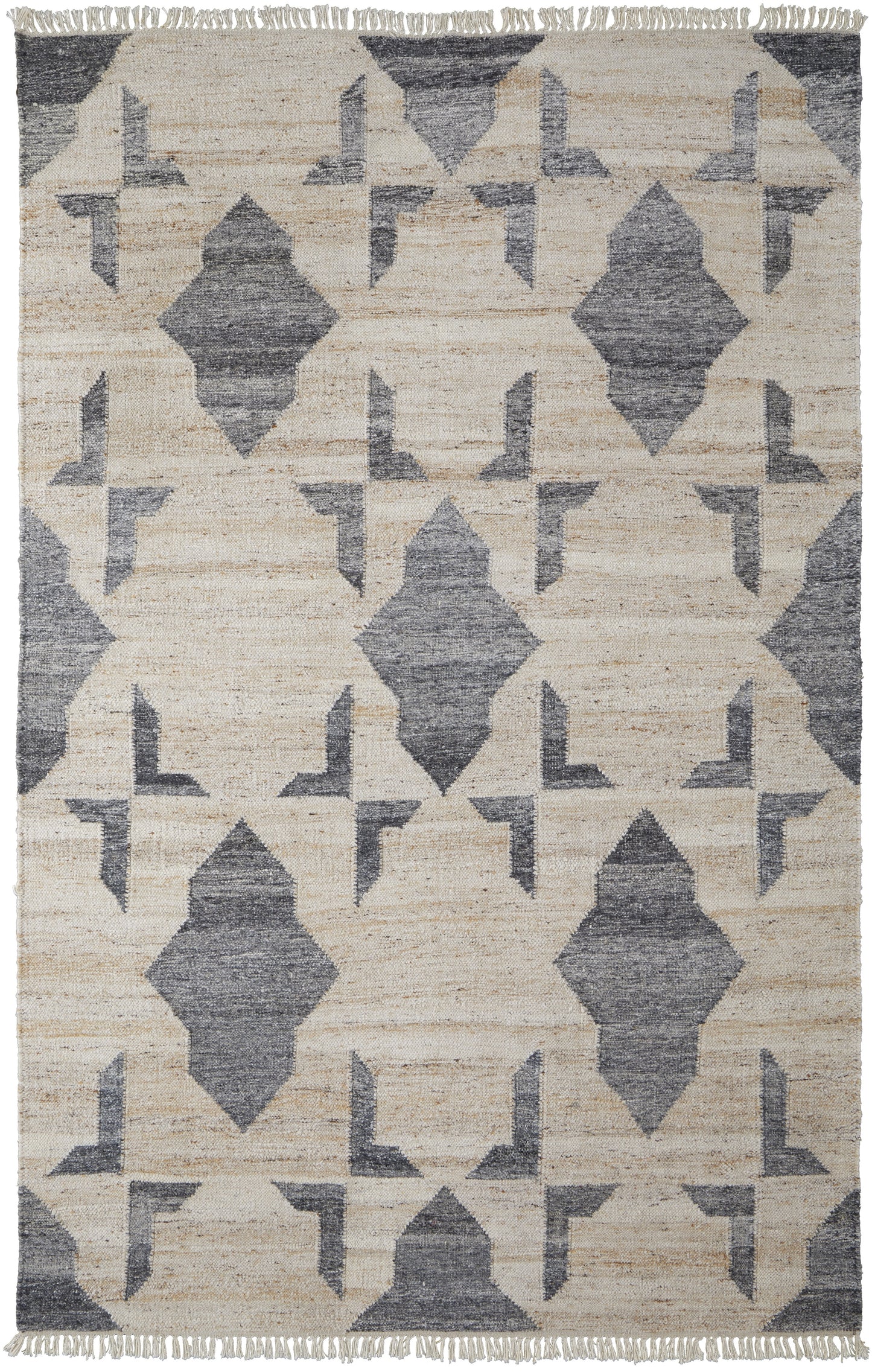 Beckett Transitional Gray/Beige Rug, 5' x 8' Area Rug