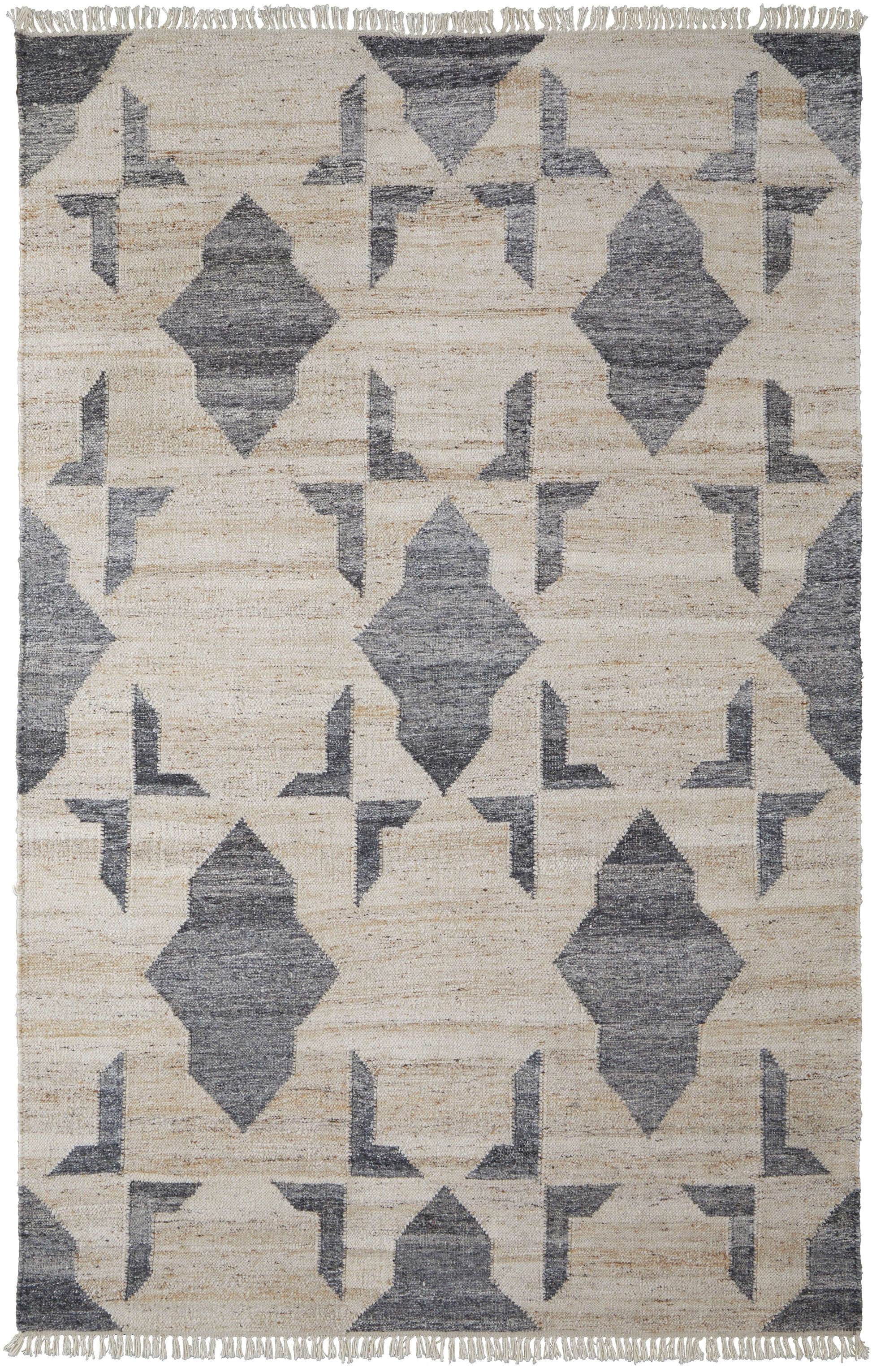 Beckett Transitional Gray/Beige Rug, 5' x 8' Area Rug