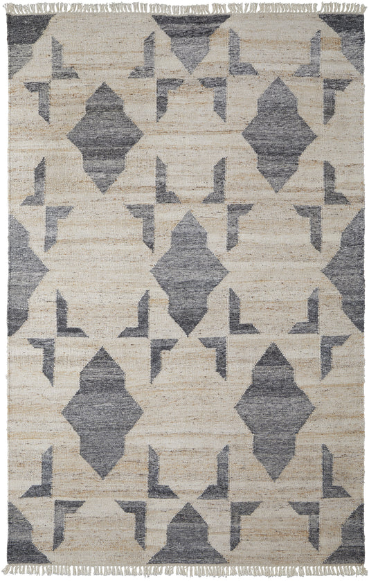 Beckett Transitional Gray/Beige Rug, 5' x 8' Area Rug