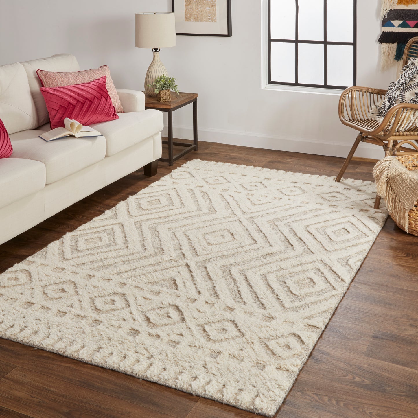 Anica Moroccan Wool w/Diamonds Rug