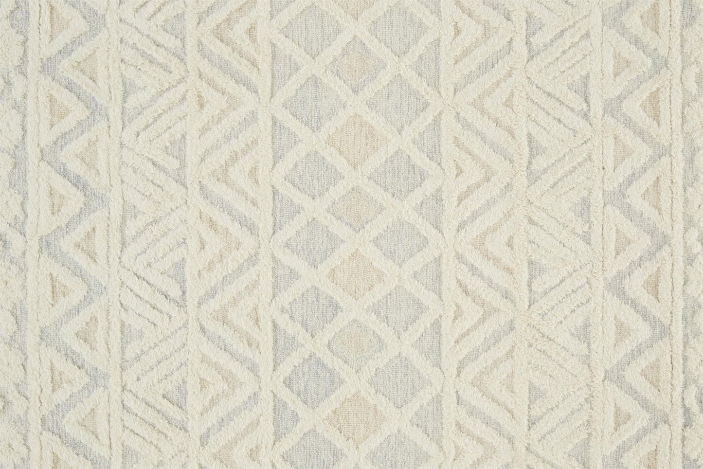 Anica Moroccan Chevorn Wool Tufted Rug