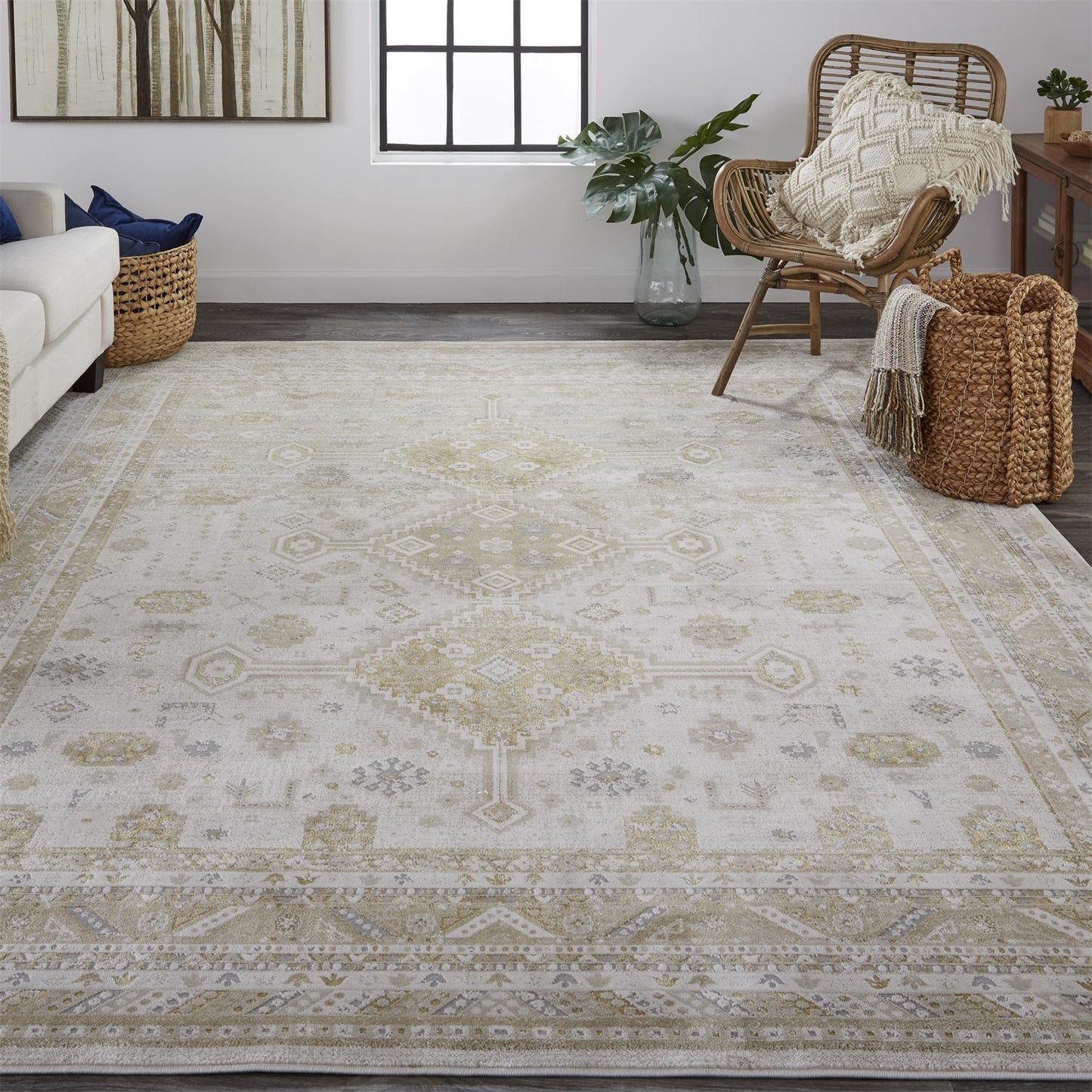Aura Modern Tribal Medallion Rug