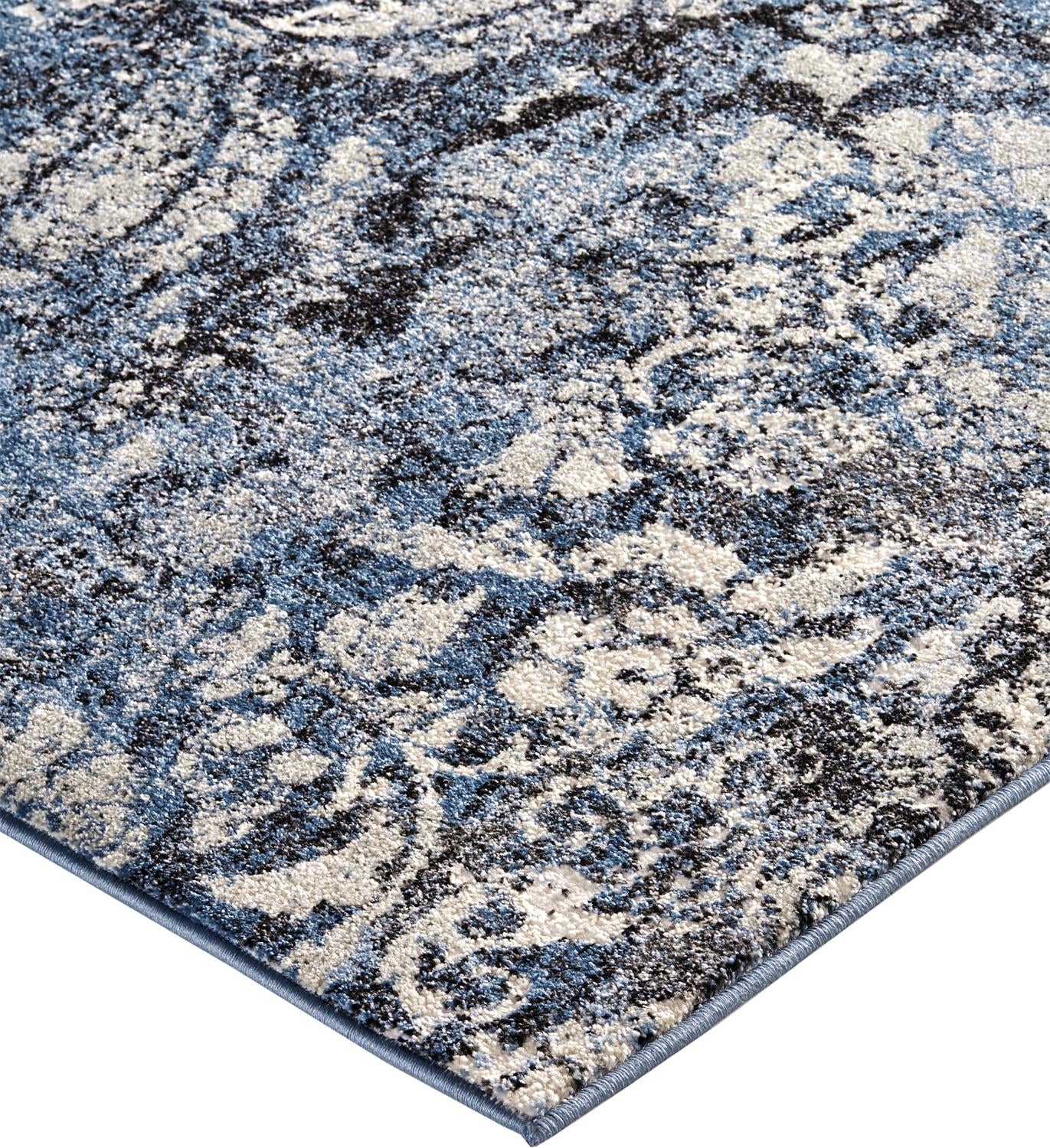 Ainsley Modern Distressed Floral Rug