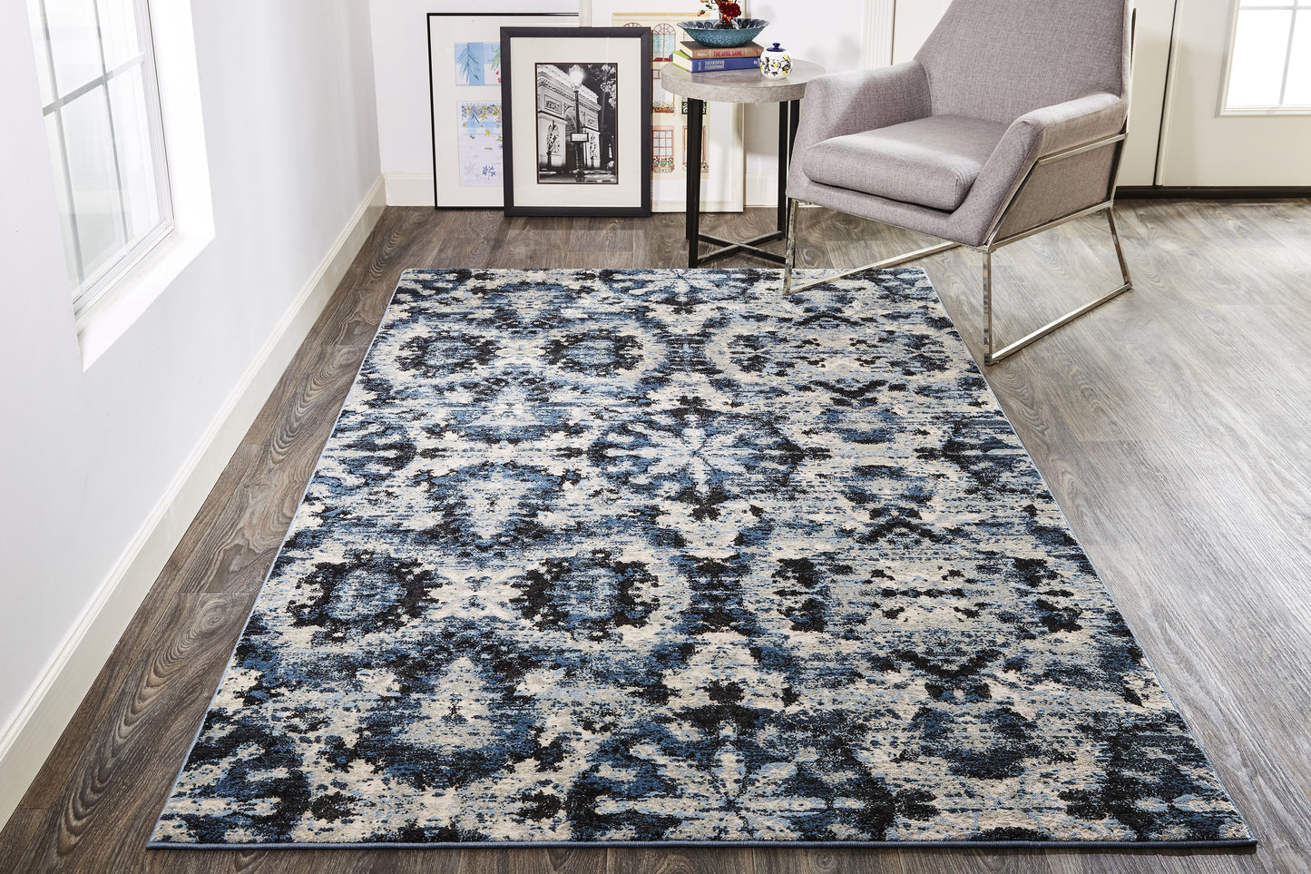 Ainsley Abstract Ikat Blotch Rug