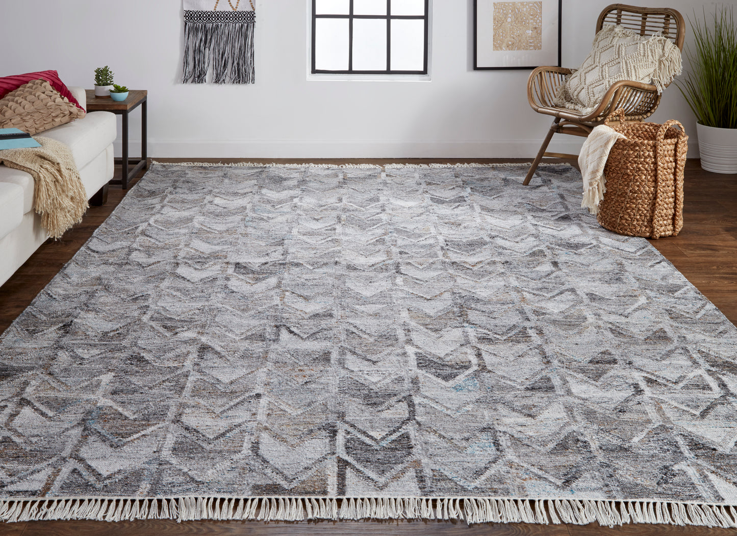 Beckett Eco-Friendly Moroccan Chevron Rug