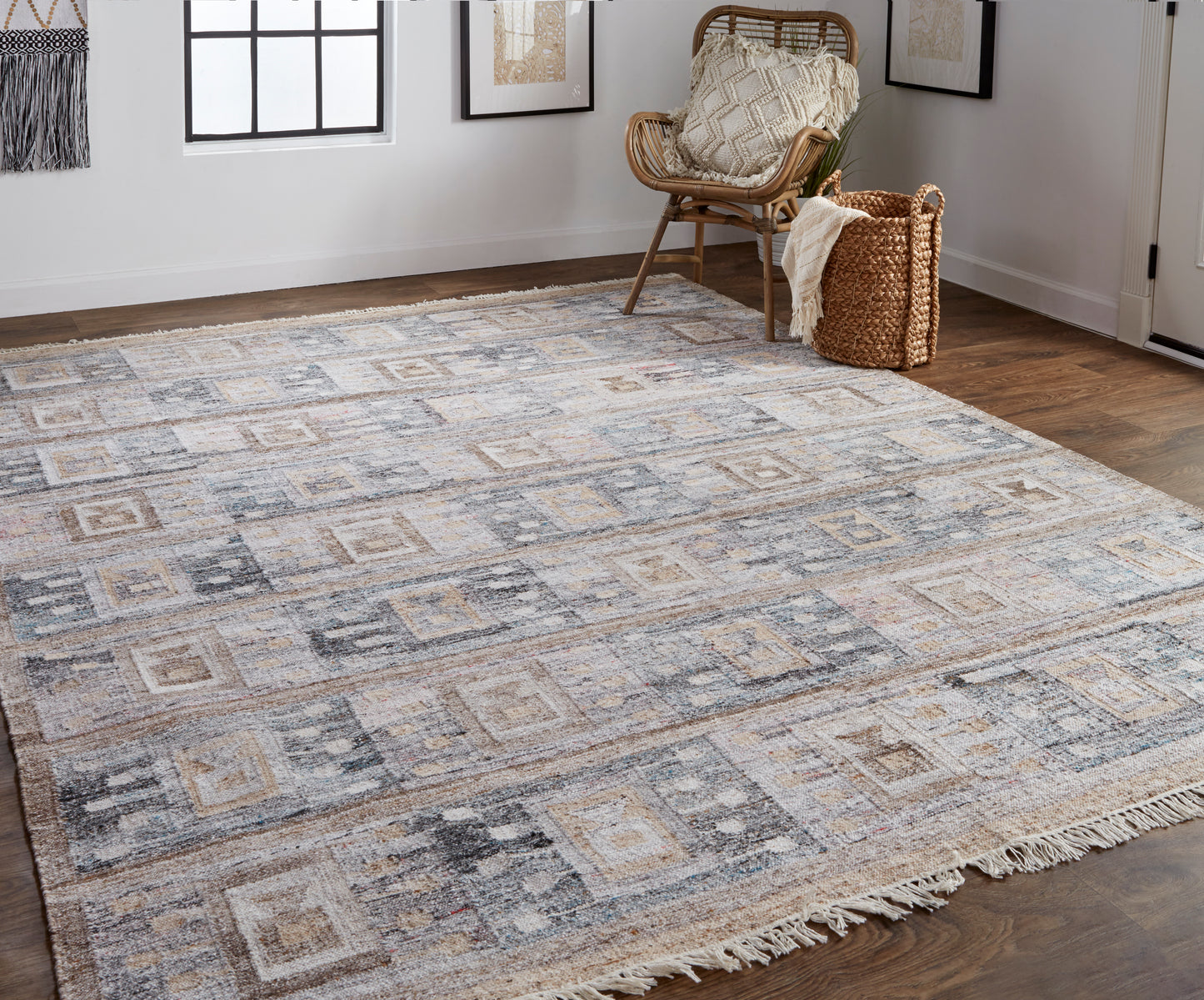 Beckett Eco-Friendly Moroccan Geometric Rug