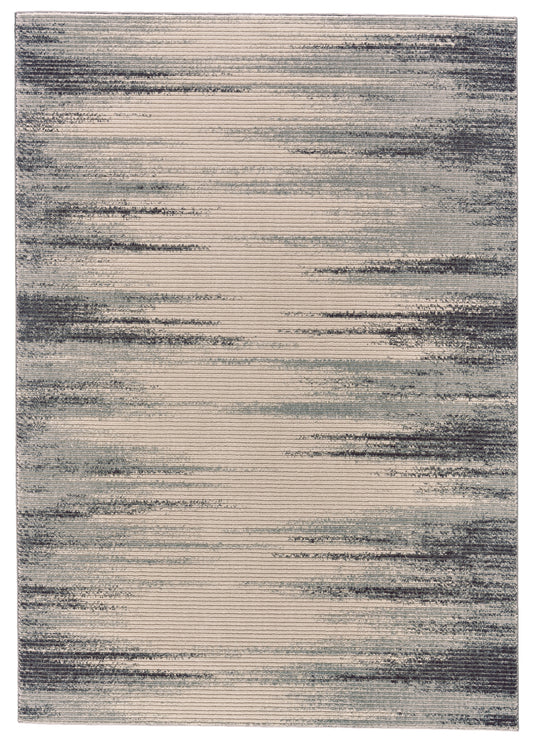 Akhari Gradient Textured Striated Rug, Blue Fox/Steel Gray, 5ft x 8ft Area Rug