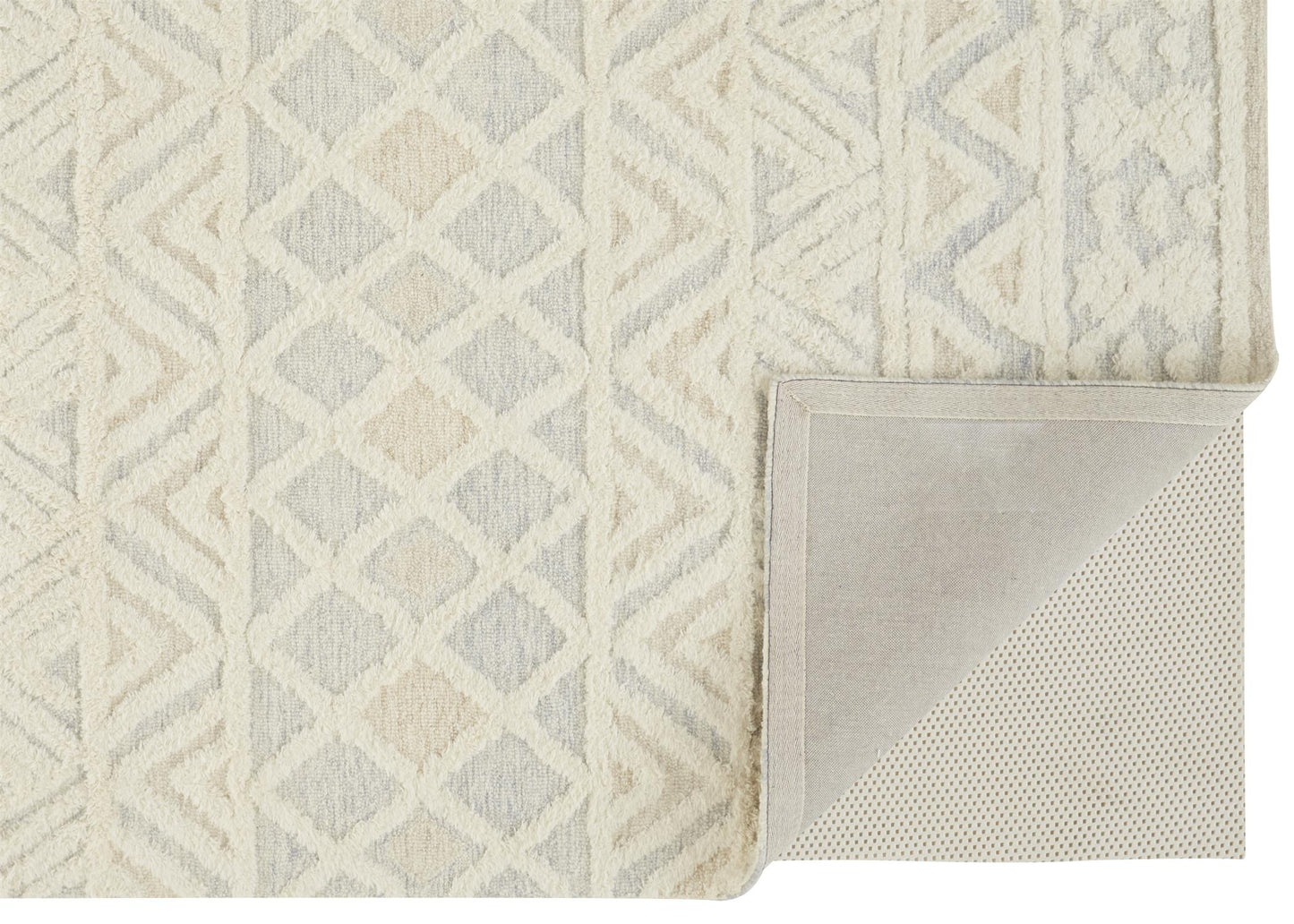 Anica Moroccan Chevorn Wool Tufted Rug