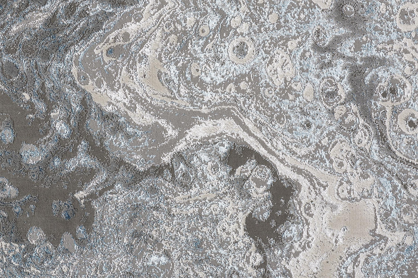 Azure Modern Metallic Oil Slick Rug