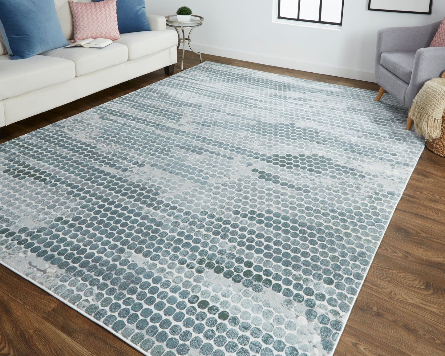 Atwell Contemporary Abstract Dot Rug