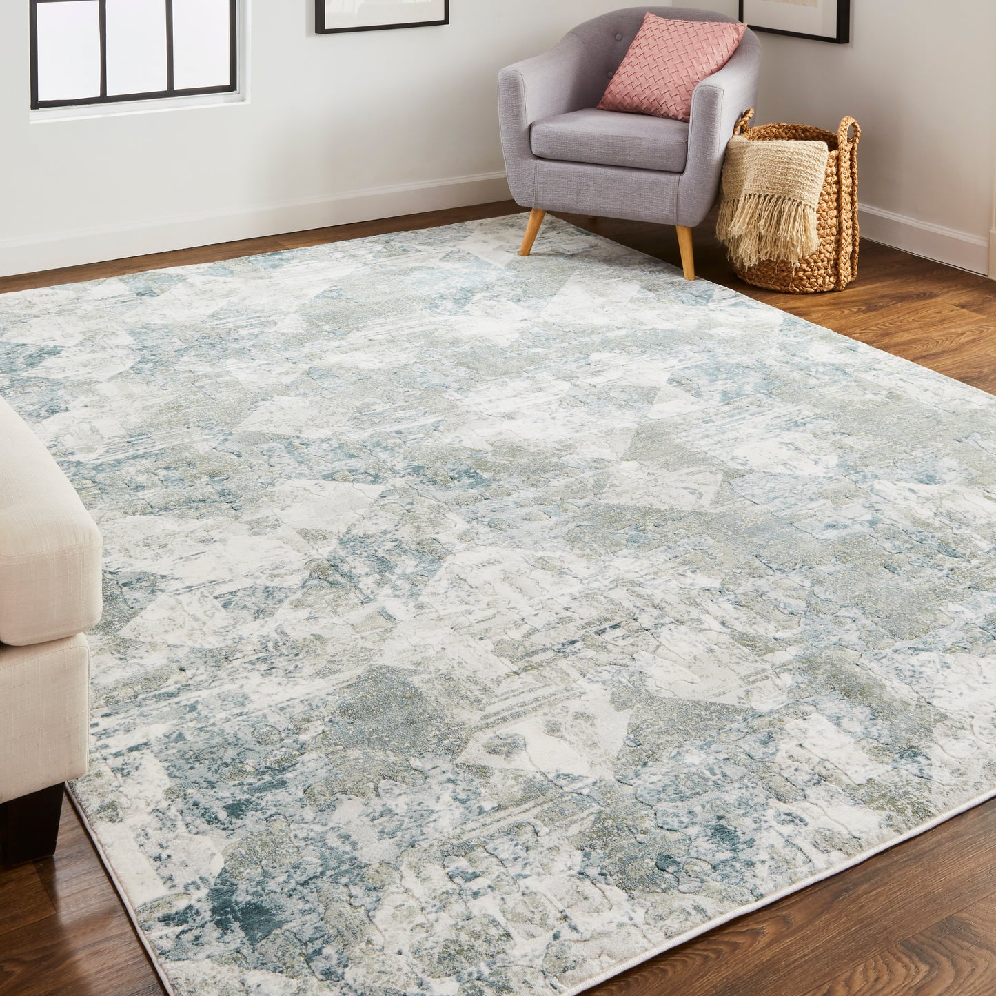 Atwell Contemporary Distressed Rug
