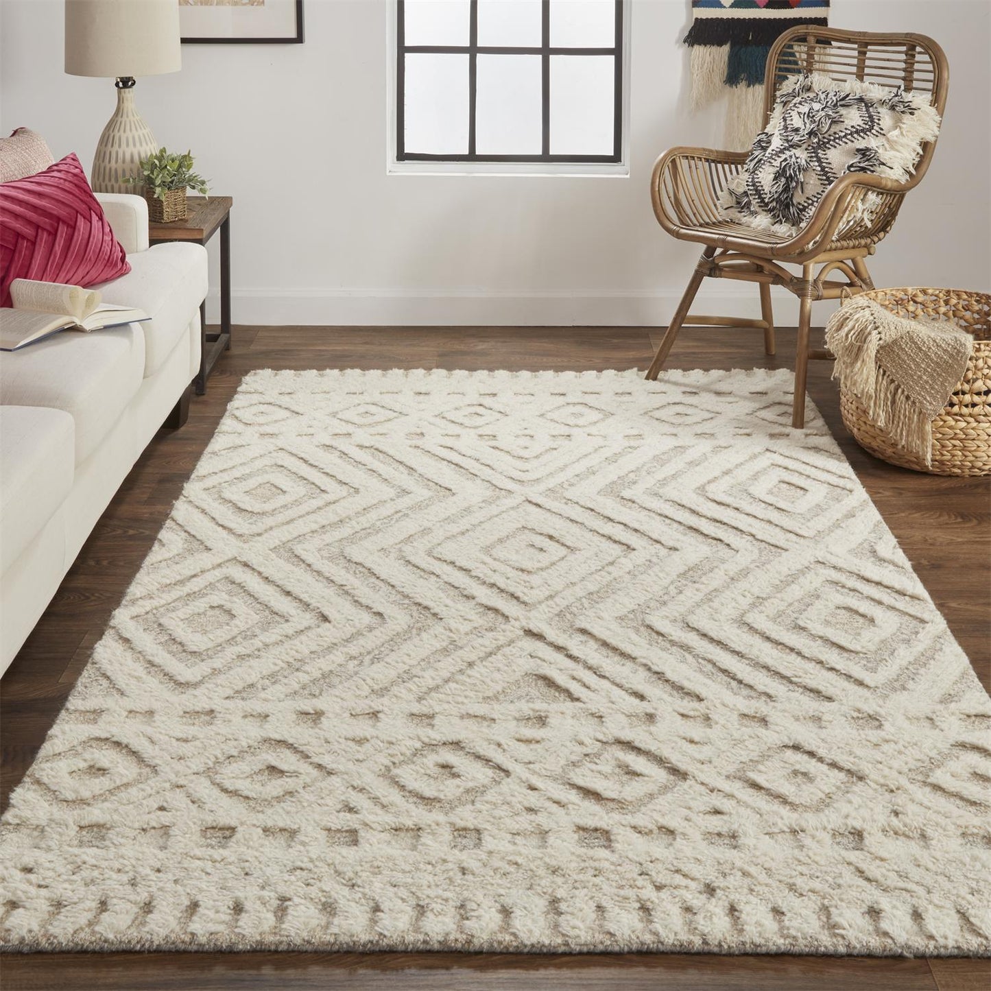 Anica Moroccan Wool w/Diamonds Rug
