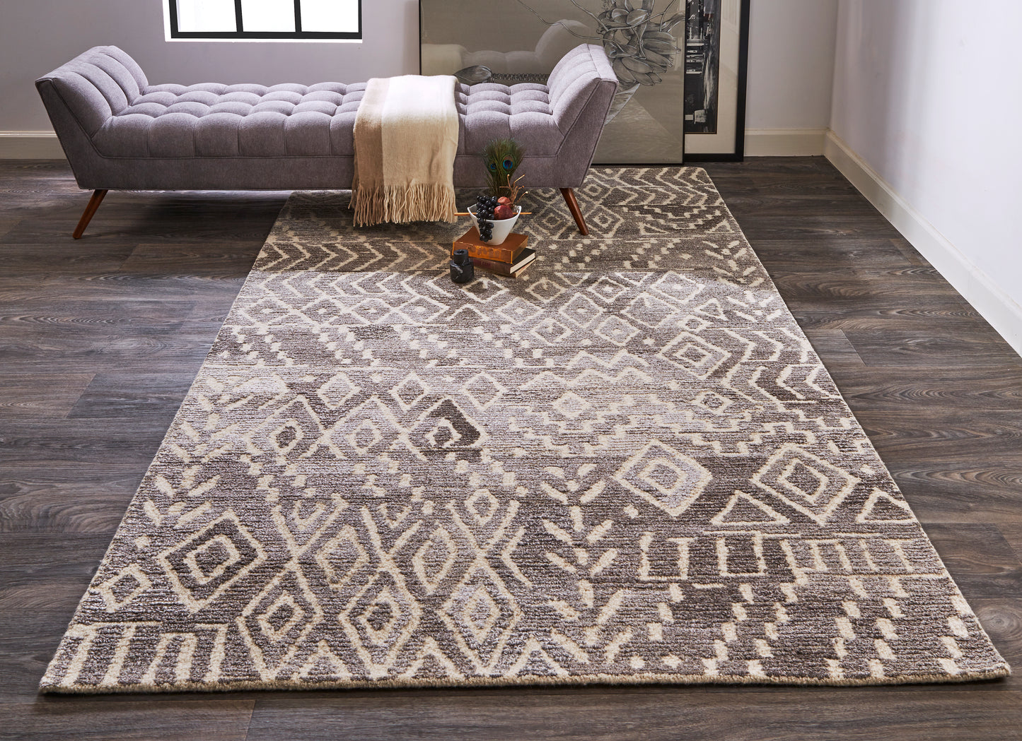 Asher Lustrous Distressed Wool Rug
